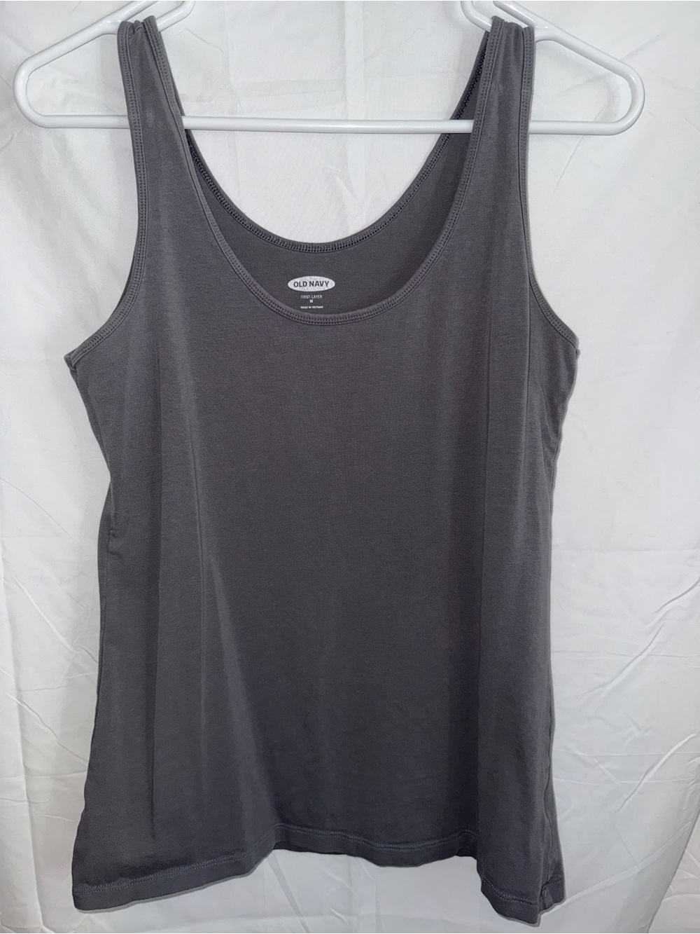 Old Navy Women’s Classic Scoop Neck Tank Top - Charcoal Gray- Size M
